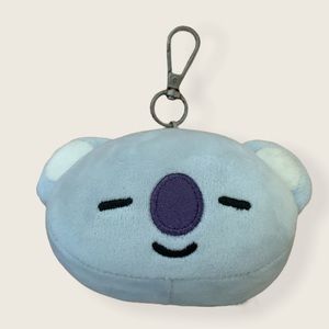 BT21 Koya Keychain. Blue koala with purple nose.